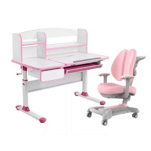 Комплект Cubby парта Rimu Pink + кресло Bellis Pink