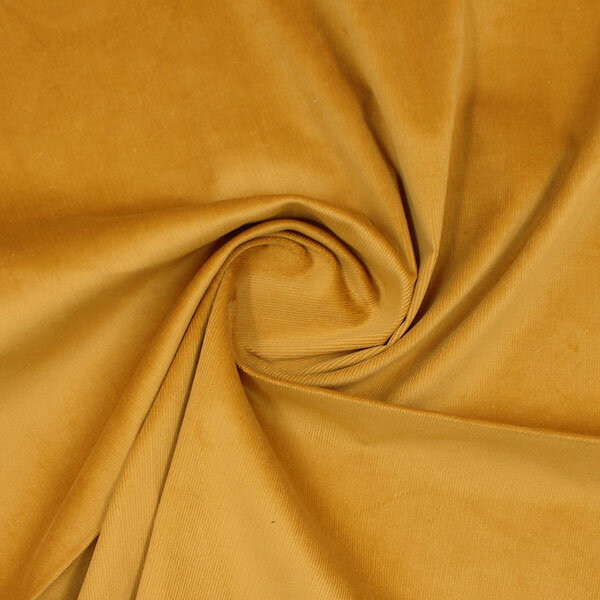 Вельвет, ткань для рукоделия и шитья, цвет желтый, плотность 230 г/м2, 100х140 см