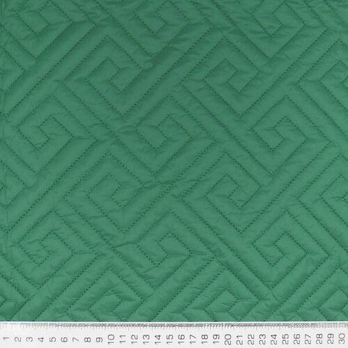 Ткань для шитья и рукоделия, курточная ткань стежка зеленая, 100х140 см