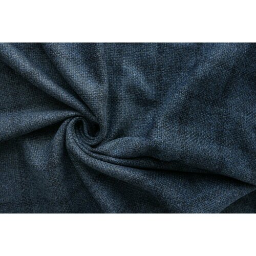 Ткань твид черно-синего цвета