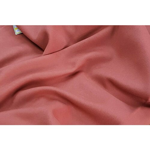 Ткань пальтовая шерсть цвета румян