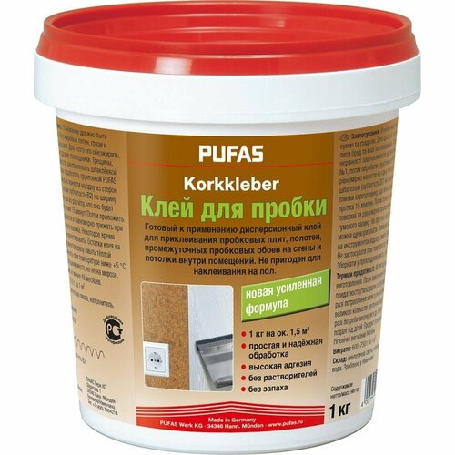 Клей для пробки Pufas 001301092 679₽