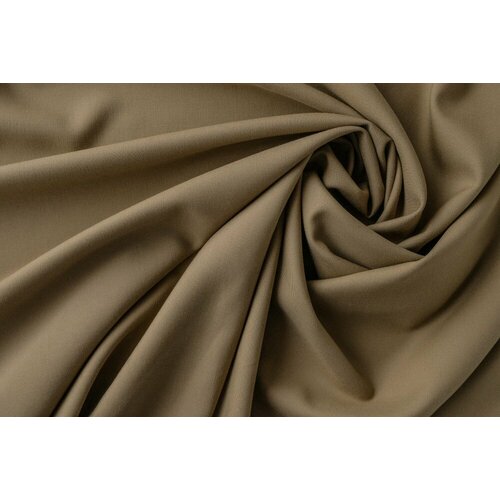 Ткань костюмная шерсть песочного цвета в рубчик костюмная фланель песочного цвета 100х140 см