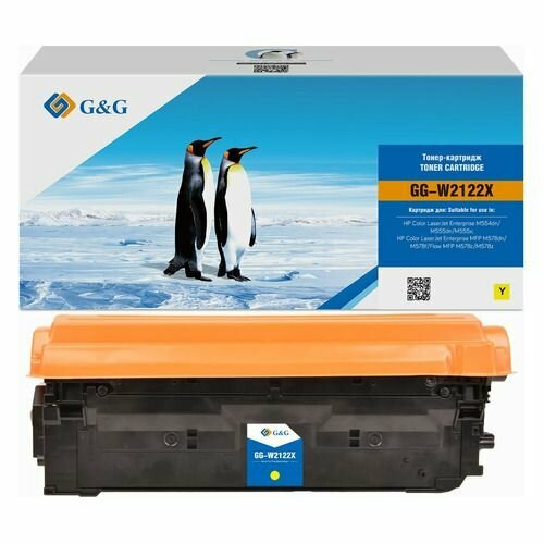 Картридж G&G 212X, желтый / GG-W2122X совместимый картридж ds w2122x 212x желтый с чипом