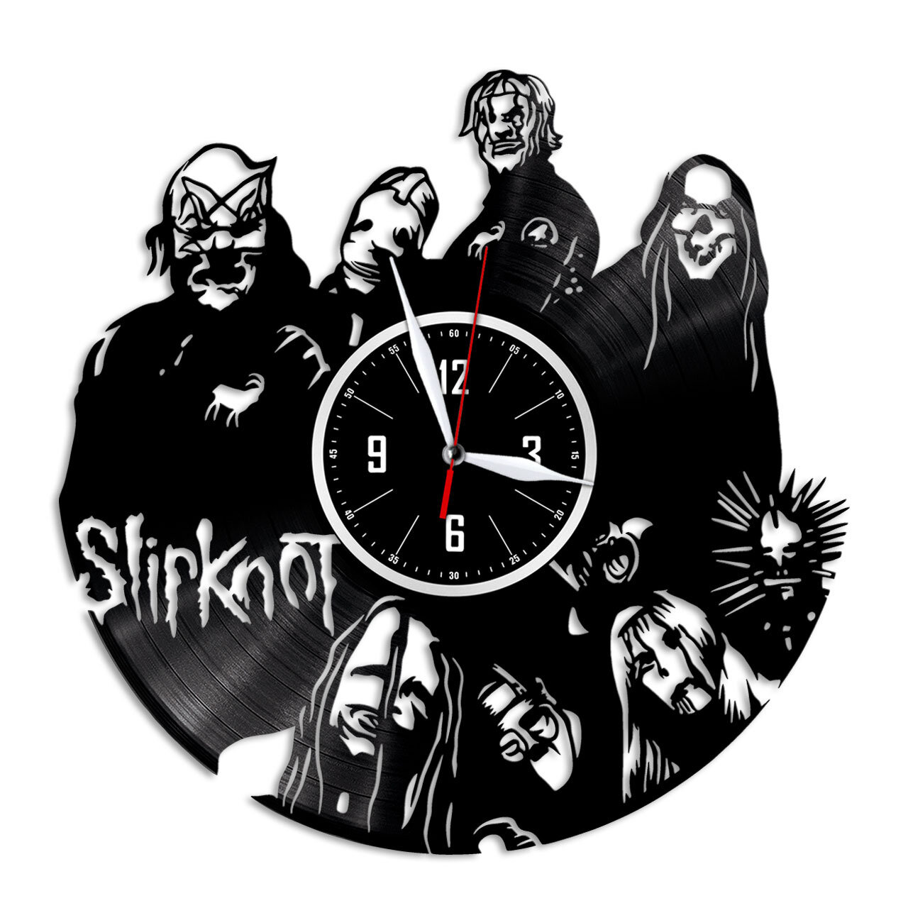 Slipknot - настенные часы из виниловой пластинки