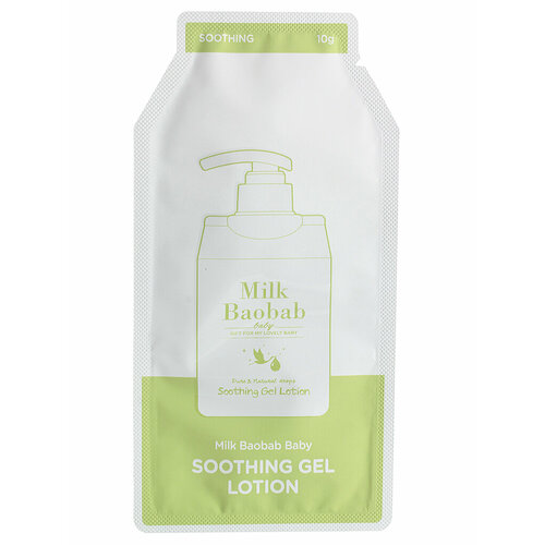 детский лосьон для тела увлажняющий milkbaobab baby MILK BAOBAB Детский лосьон д/тела MilkBaobab Baby Soothing Gel Lotion Pouch 10мл