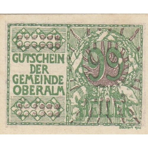 Австрия, Оберальм 99 геллеров 1914-1920 гг. (№2)