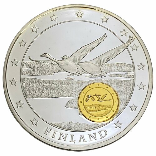 Германия, настольная медаль 10 лет экономическому и валютному союзу. Финляндия 2012 г.