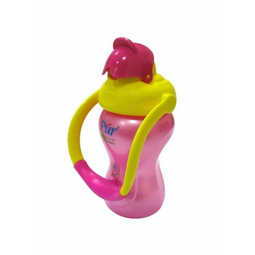 PUR Поильник 250мл трубочка+ручка для переноски