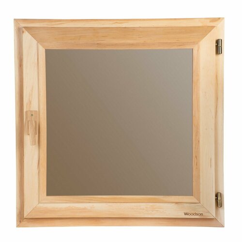 Окно WoodSon 40 см х 40 см (ольха, стекло бронза)