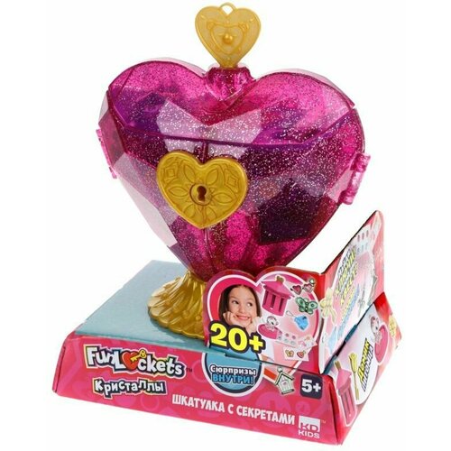 фото Шкатулка с секретами кристаллы funlockets сердце 20+ сюрпризов 1toy т22689 1 toy