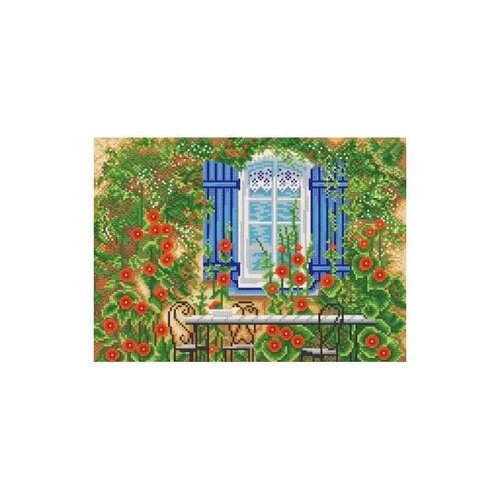 Летняя веранда, схема на канве