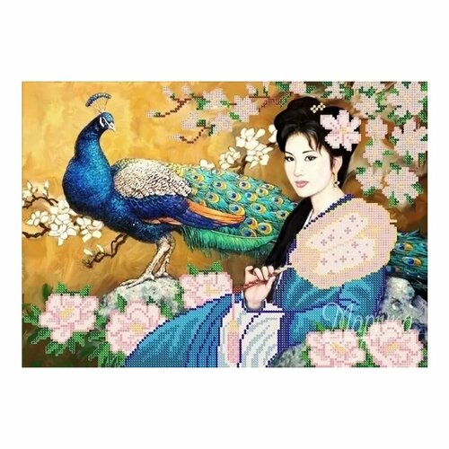 Восточная элегантность, схема на канве