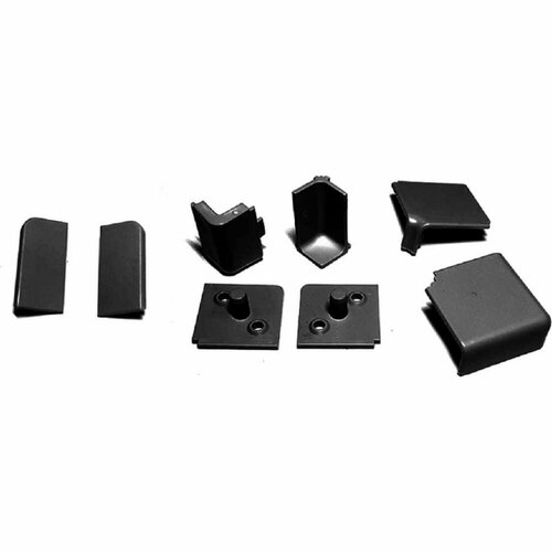 Комплект заглушек к плинтусу для столешниц ООО декоплинт черный