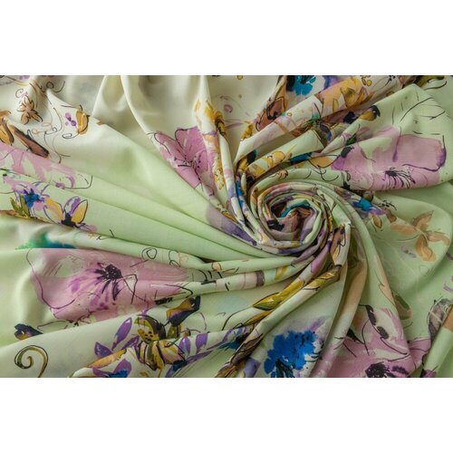 Ткань тонкая шерсть градиент с яркими цветами платье ascool с яркими цветами 46 размер новое