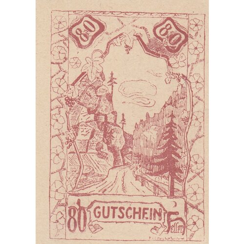 Австрия, Лебинг 80 геллеров 1920 г. (№2) австрия лебинг 80 геллеров 1920 г 1