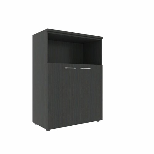 Шкаф для документов с глухими малыми дверьми и топом XTEN XMC 85.3 Легно темный 850х410х1165