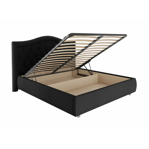 Мягкая кровать Эридан Нуар с металл. ПМ, 120х190 (Dimax)