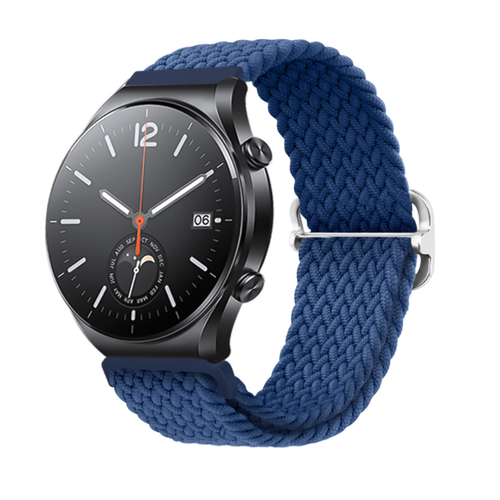 ремешок для смарт часов xiaomi watch s1 graphite active braided nylon strap black bhr6211gl Сменный тканевый ремешок для умных смарт-часов Xiaomi Watch S1/Xiaomi Watch S1 Active из ультра-прочного плотного качественного нейлона с дизайном .