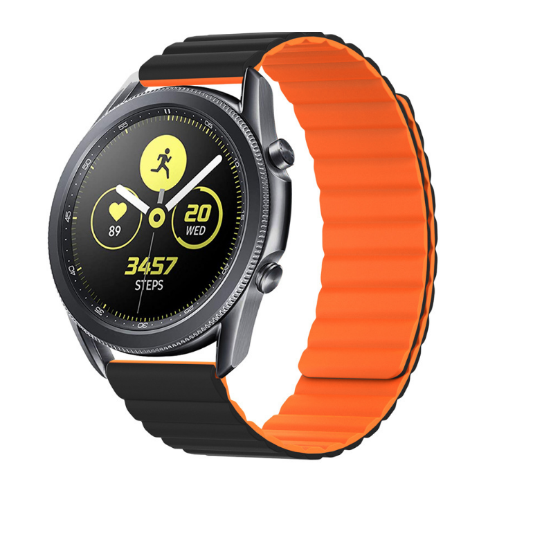 Сменный, гипоаллергенный, силиконовый, магнитный ремешок-браслет MyPads Hypo для умных смарт-часов HUAWEI Watch 3 Pro/GT 3 Pro с функцией быстрой з.