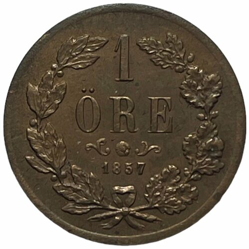 Швеция 1 эре (оре) 1857 г. старая швеция 1 эре орэ 1907 король оскар ii