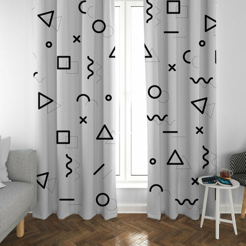 Фотошторы из габардина, 290х240см