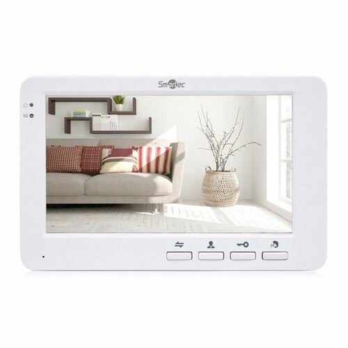 Видеодомофон SMARTEC ST-MS107-WT, белый