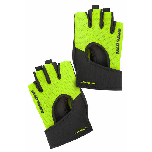 фото Перчатки для фитнеса fitness gloves velcro mad wave