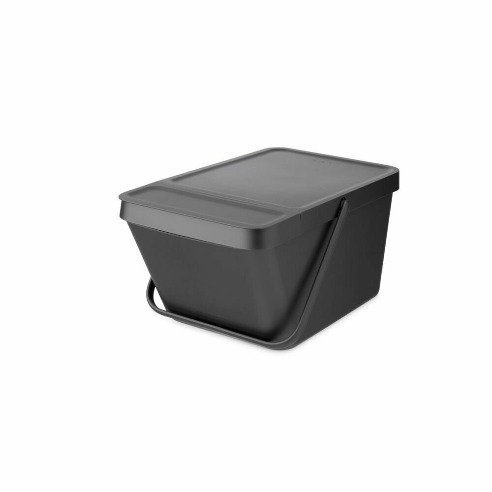 Ведро для мусора 20 л Brabantia Sort & Go Stackable серый - фото №1