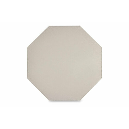 Салфетка подстановочная восьмиугольная GioBagnara Октагонал 40х40 см, 1 строчка, светло-серая