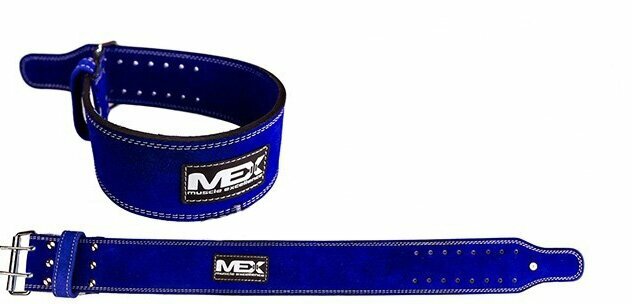 MEX Nutrition Пояс POWER-L MUSCLE EXCELLENCE (на пряжке, 2 штыря, 10 мм)
