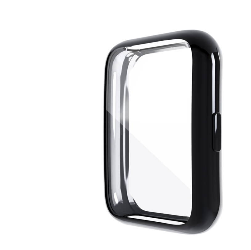 фото Защитный бампер-чехол MyPads Protect из тончайшего и прочного силикона для Huawei Watch Fit 2 с противоударными свойствами, черный