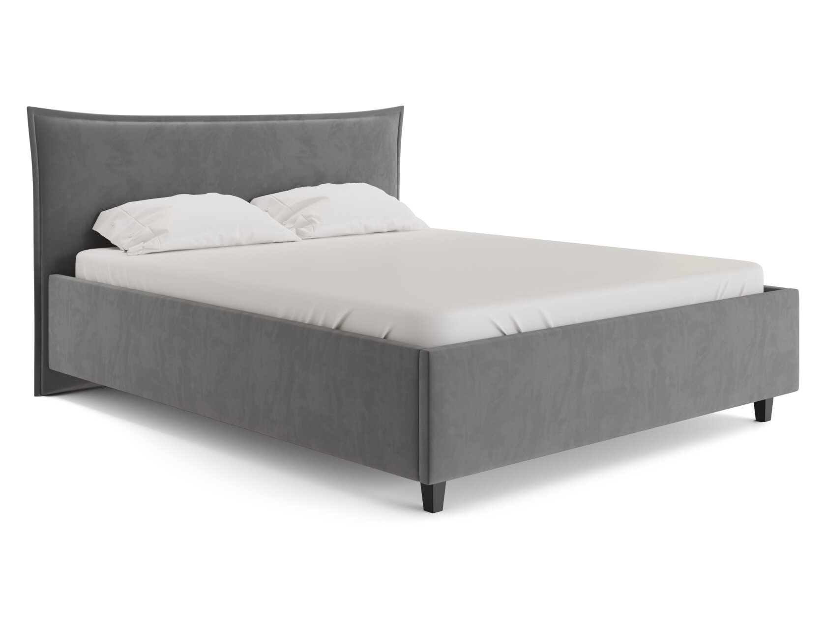 Кровать с подъемным механизмом Первый Мебельный Венди Серый, велюр 180х200 см