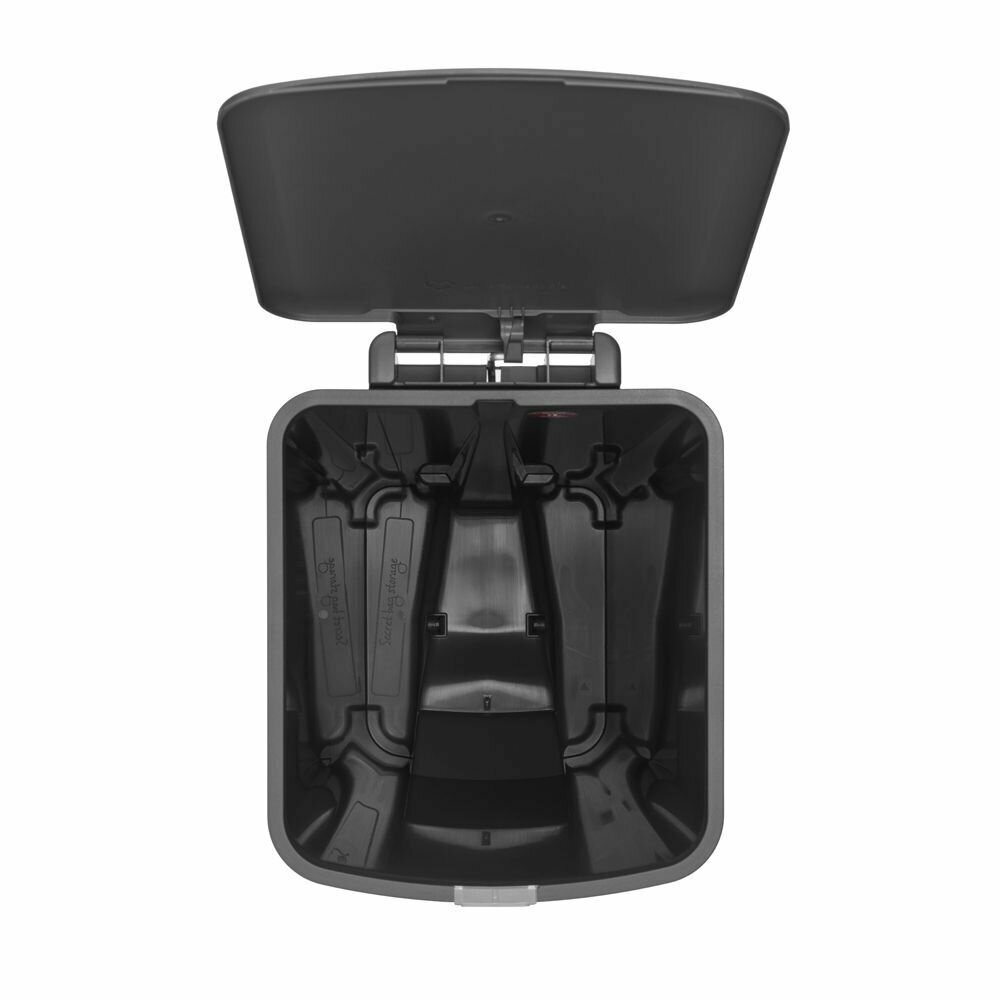 Мусорный бак с педалью 40 л Brabantia StepUp тёмно-серый - фото №6