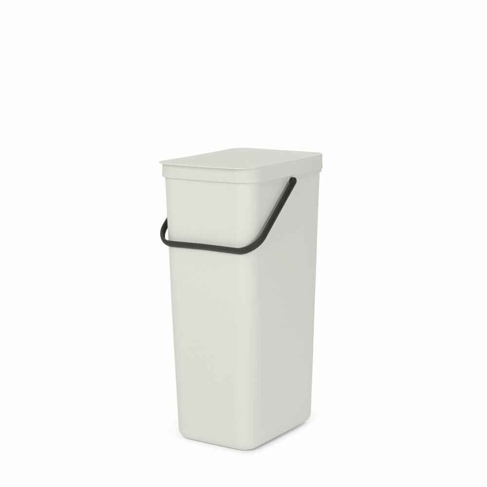 Ведро для мусора 40 л Brabantia Sort & Go светло-серый - фото №1