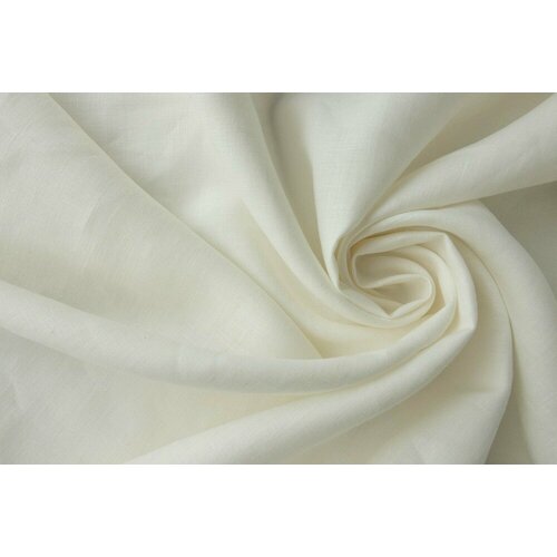 Ткань костюмно-плательный молочный лен ткань костюмно плательный хлопковый бархатистый джинс 1 м