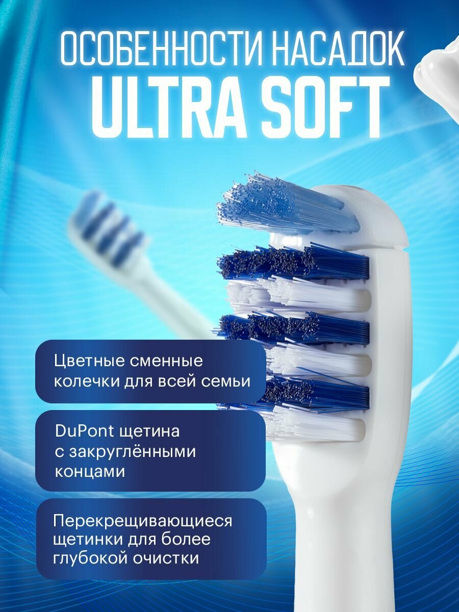 Сменные насадки Brush 30A для электрической зубной щетки совместимые с Oral-B Braun 4 шт. - фотография № 4