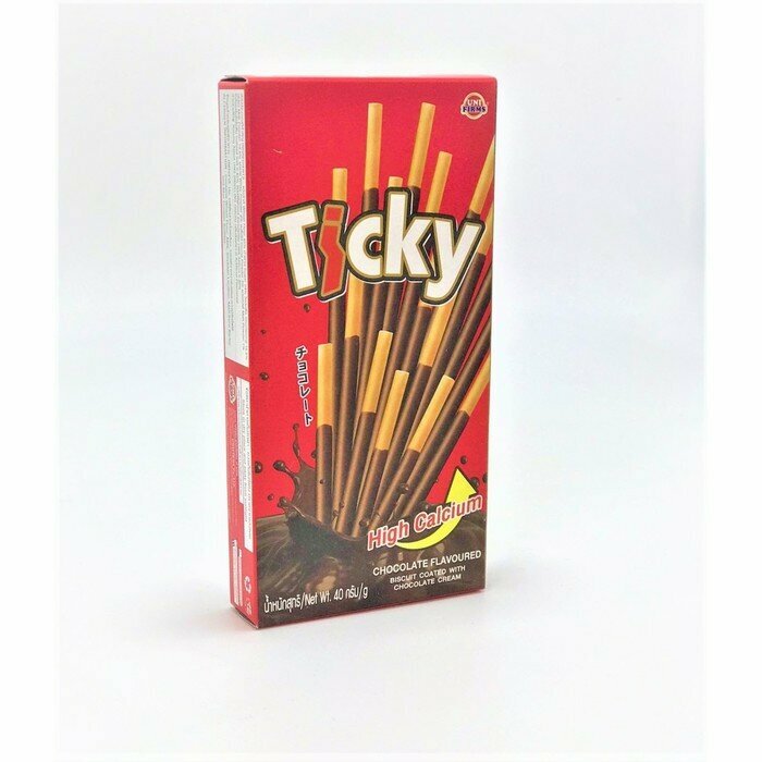 Бисквитные палочки Ticky покрытые шоколадным кремом, 40 г 9292754