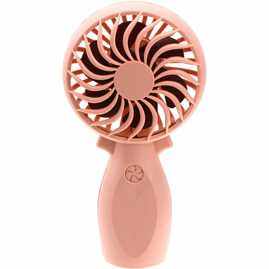 Ручной вентилятор на аккумуляторе mini розовый