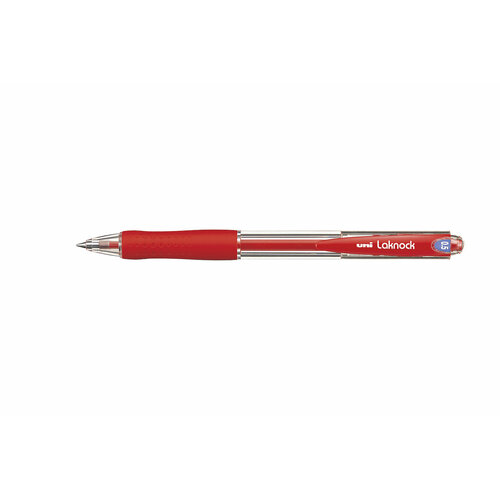 Ручка шариковая Uni Laknock SN-100, 0,5мм, красный (3 шт. в упаковке)