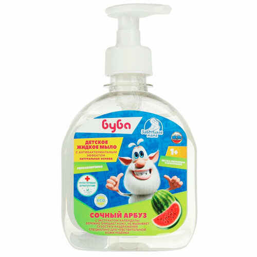 Жидкое мыло буба спелый арбуз с экстрактом календулы 300мл. 60531-BUBA-M /8/