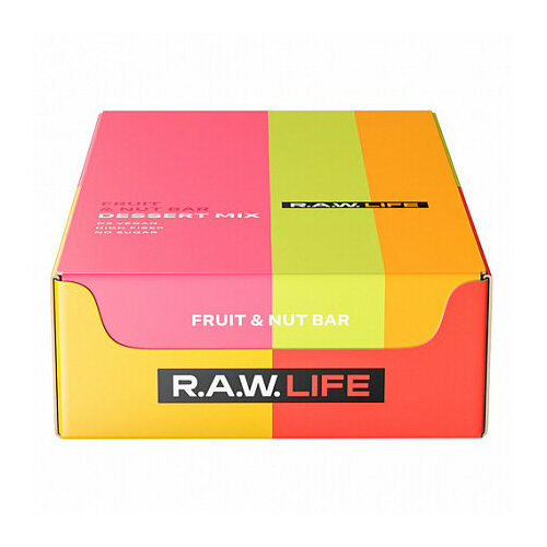 Raw Life Набор Dessert , 15 грамм батончик натуральный r a w life protein манго пудинг