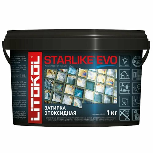 Эпоксидный состав для укладки и затирки мозаики LITOKOL STARLIKE EVO S.350 BLU ZAFFIRO