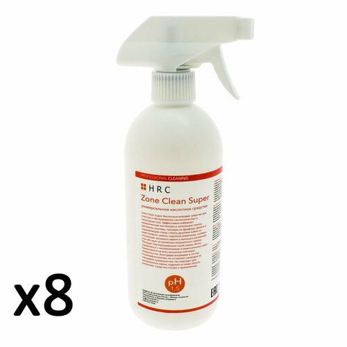 Набор 8 штук. Средство для унитаза Zone Clean Super 0,5 л (HRC)