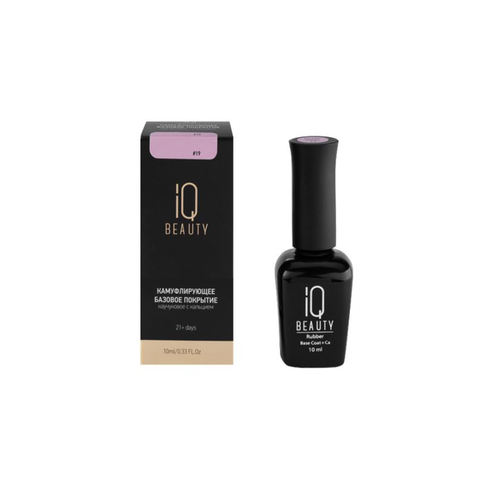 Камуфлирующая база для гель-лака №19 Лиловый румянец Purple blush IQ Beauty 10 мл