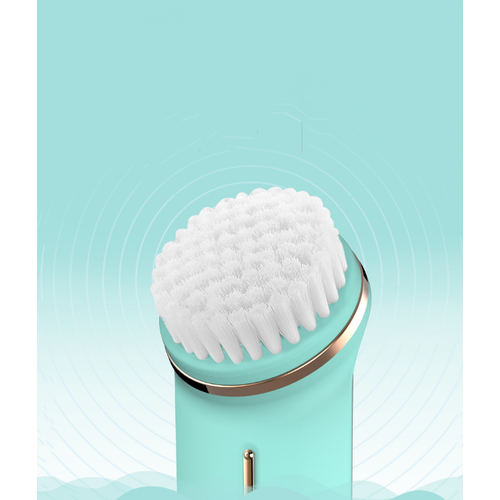 Силиконовая массажная щетка MyPads для очищения лица с массажным эффектом для омоложения кожи для снятия макияжа голубая 155500₽