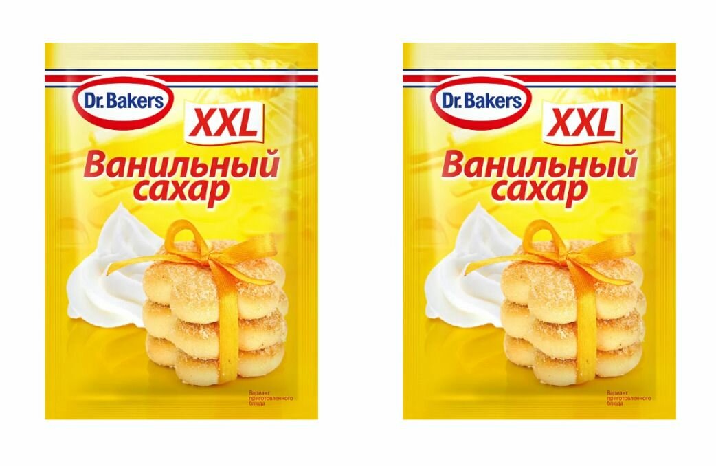 Dr.Bakers Сахар ванильный XXL, 40 г, 2 уп