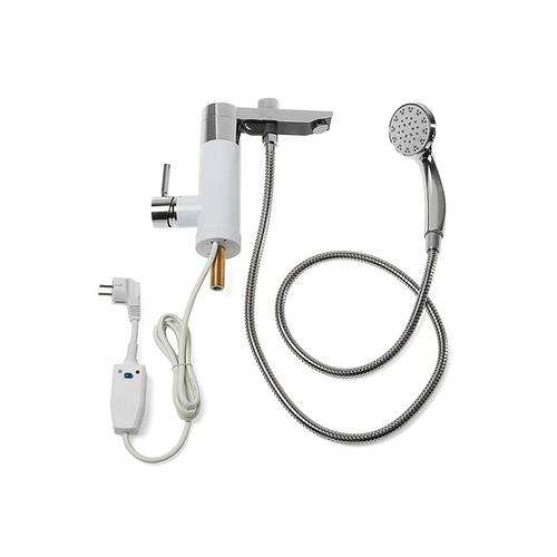 Водонагреватель проточный электрический Thermex Focus 3000 душкран белыйсеребристый 504700₽