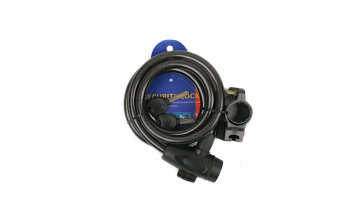 Замок противоугонный, , ключ, 1500 мм, 12 мм, SAIGUAN, RLK002 - фото №1
