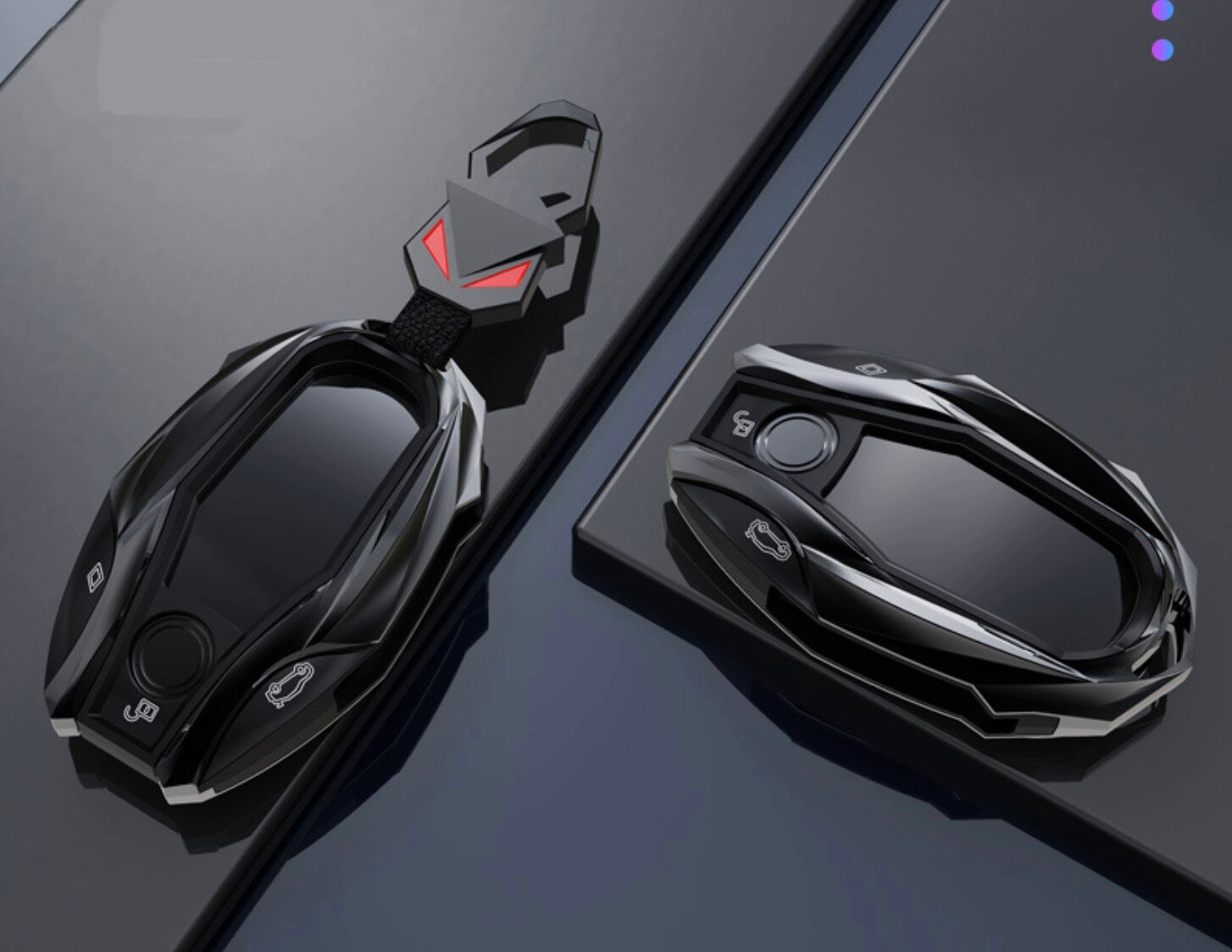 Защитный металлический черный чехол MyPads M-232967 для автомобильного интерактивного смарт ключа с дисплеем для авто BMW БМВ X1 X2 X3 X4 X5 X6 X7 .